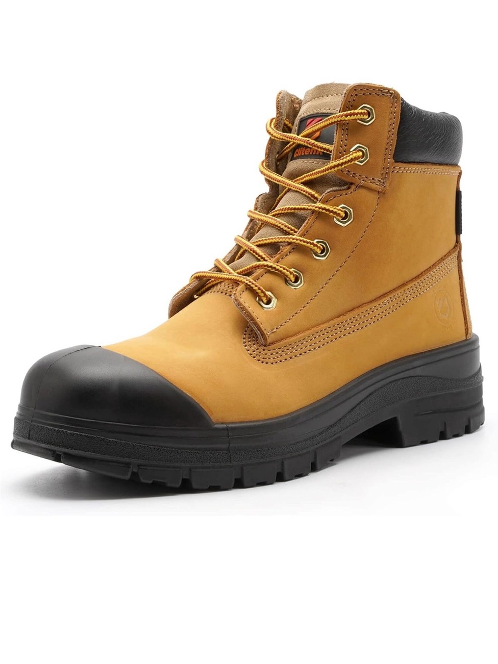 Men's Work Boot in Wheat and Black - Durable Safety Toe